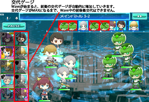 交代ゲージ増加